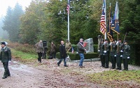 Reservists at 2010 memorial service in Bruyeres