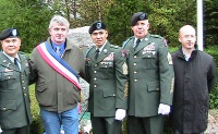 Reservists at 2010 memorial service in Bruyeres