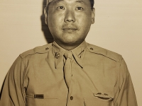 CPA-47-22 July 1947, Oahu, T.H. Major Nishiyoku [sic] Fukuda, who will command the 100th Battalion in the 442nd Infantry Regiment Reserve.