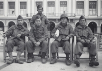 Stanley Hamamura and friends relax in Nice, France [Courtesy of Fumie Hamamura]