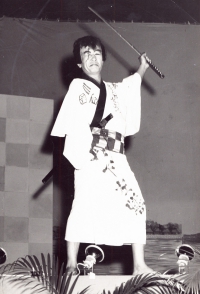 James Kawashima dresses as a samurai for a 100th Clubhouse fundraiser [Courtesy of Alexandra Nakamura]