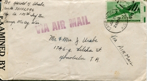 July 21, 1942 Envelope