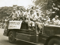 Postwar parade in Hawaii. (Courtesy of Janice Higa)