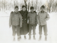 Winter 1942 , Camp McCoy, Wisconsin. (Courtesy of Janice Higa)