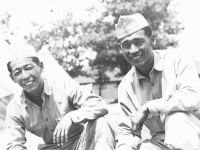 Ma and me - Camp McCoy, Wisc. [Courtesy of Dorothy Ibaraki]