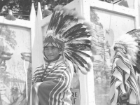 Wisc.Dells. Him big chief camouflaged. [Courtesy of Dorothy Ibaraki]