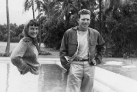 Jack Johnson and Betsy in Kailua, April 1941 [Courtesy of Betsy Knudsen]