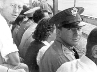 Jack Johnson watches the horse races in Wailua, Kauai, 1941 [Courtesy of Betsy Knudsen]