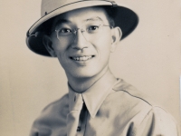 (November 1941) Masanobu Eugene Kawakami (age 28) in uniform.  [Courtesy of Joanne Kai]
