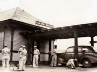 (July 03, 1942) Camp McCoy train station.  [Courtesy of Joanne Kai]