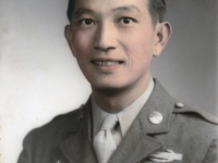 (1943) S/Sgt. Masanobu Eugene Kawakami.  [Courtesy of Joanne Kai]