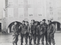 Guzzler Squad from D Company, St. Etienne, Maritime Alps, November 1944 [Courtesy of Joyce Mitsunaga.]