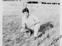 Hideo Shimabukuro, 8/14/42 Camp McCoy Wis.  [Courtesy of Ruth Kunishige]