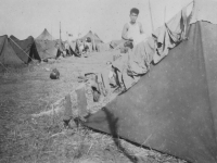 Washing Day Pvt. Oganiko.  Shorty Oganiko. [Courtesy of Ruth Kunishige]