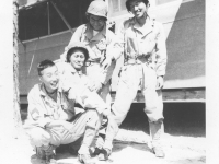 Moriso "Legs" Teraoka with fellow soldiers at Camp Shelby, Mississippi, 1944 (Courtesy of Moriso Teraoka)