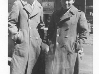 Moriso Teraoka and a friend in Chicago during a furlough in March 1944 (Courtesy of Moriso Teraoka)