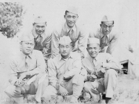 Taken July 21, 1942 Sada, Tom , Yutaka, Hisashi, myself & Kunio.  [Courtesy of Jan Nadamoto]