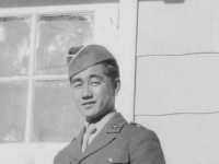 Taken Oct. 9, 1942 on the first floor of barracks at New Camp McCoy.  [Courtesy of Jan Nadamoto]