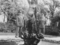 At Como Park Floral Gardens taken Oct. 3, 1942 -St. Paul.  [Courtesy of Jan Nadamoto]