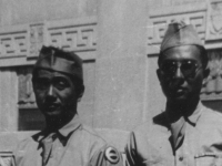 Jackson, Mississippi March 28, 1943 Myself and Ukichi Wozumi.  [Courtesy of Jan Nadamoto]