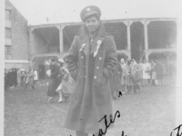 Hi Rocky "Mates" Ralph -Camp Randall Stadium Sept. 26, 1942.  [Courtesy of Rocky Nakahara]