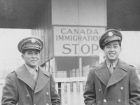 Kunio and me in Canada.  [Courtesy of Rocky Nakahara]