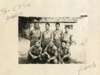 July 1944 - Rosignano, Italy  Group Photo to Etsu from Fundi [Courtesy of Evelyn Nakaya]