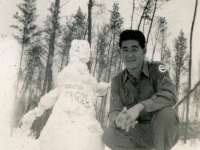 Camp McCoy 1943 Smiling Nishimura [Courtesy of Evelyn Nakaya]