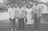 Jack and his two brothers and sister on Maui in 1946.  Left to right:  Shizu, Bert, Mitsie and Jack. [Courtesy of Nami Ann Mizuha Narimatsu]