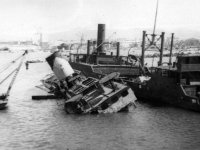 Damage in Italian port [Courtesy of Robert Arakaki]