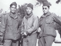 Jutei Kiyabu,  Stanley Hamamura, Tamotsu Higuchi. Italy 1944 [Courtesy of Fumie Hamamura]