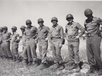 Officers from the 100th Battalion in Italy, 1945. [Courtesy of Fumie Hamamura]