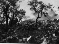 Bombing of the Benedictine Monastary in Cassino, Italy [Courtesy of Fumie Hamamura]