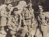 Soldiers in Naples, 1944. [Courtesy of Fumie Hamamura]