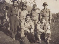 First rest area - Italy ‘43.  [Courtesy of Fumie Hamamura]