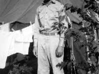 Stanley Hamamura at Camp McCoy, summer 1942 [Courtesy of Fumie Hamamura]