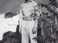Stanley Hamamura at Camp McCoy, summer 1942. [Courtesy of Fumie Hamamura]