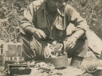 Anzio beachhead days. James Horikoshi (Papaikou Hawaii). (Courtesy of Joyce Walters)