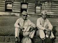 Des Moines, Iowa. Fred Hosakawa (dark glasses) and H. Hiyane. (Courtesy of Joyce Walters)