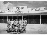 Jimmy Inafuku and other veterans visit Kobler Field Base Operations in Saipan [Courtesy of Carol Inafuku]