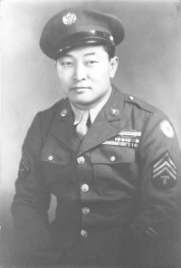Isaac Akinaka (HQ Co. and Medics, 100th Inf. Bn.) [Courtesy of Ken Akinaka]