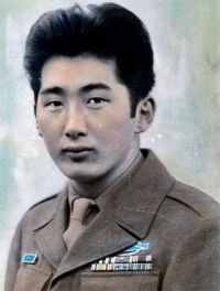 Sta Sergeant Kaoru Robert Miyamoto (D Co.) [Photo courtesy of Stanford Miyamoto]