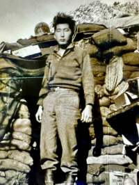 Kaoru Miyamoto in the Maritime Alps. [Photo courtesy of Stanford Miyamoto]