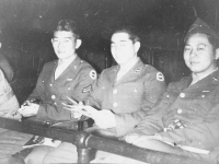 James Kawashima with friends at a Hockey game at Madison Square Garden. [Courtesy of Alexandra Nakamura]