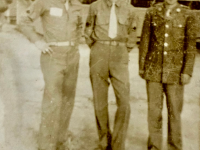 Kiyoshi Furumoto (center) with friends. [Photo courtesy of Emily Furumoto]