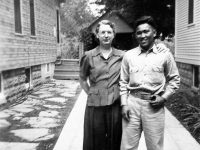 'Ma' Zilavy with Tokuji Ono at her home [Courtesy of Leslie Taniyama] Inscription: West Allis, Wi