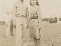 Grant Park, Chicago - Sgt. Dick Hirano and Bernice Ajfar. (Courtesy of Alvin Shimogaki)