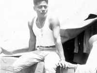 William Takaezu at camp Shelby in Mississippi. [Courtesy of Mrs. William Takaezu]