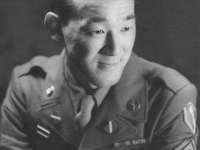 Takashi Manago (Able Co., 100th Bn., 442nd RCT), in June 1946 (Leghorn, Italy). [Courtesy of Dr. Takashi Manago]