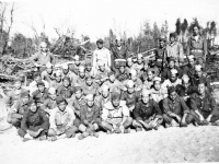 Company group photo. Inscription: The One Big Family (Courtesy of Alvin Tsukayama)